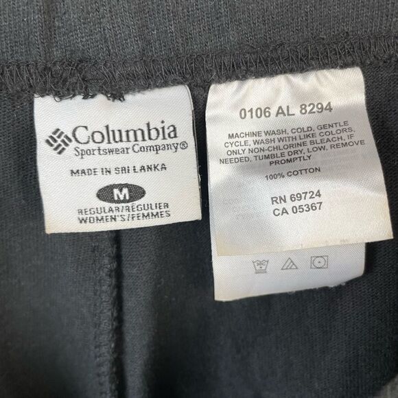 Columbia Black Sweatpants Size M EUC - Picture 7 of 7